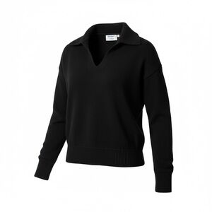 Classic Black V-neck Women's Sweater
